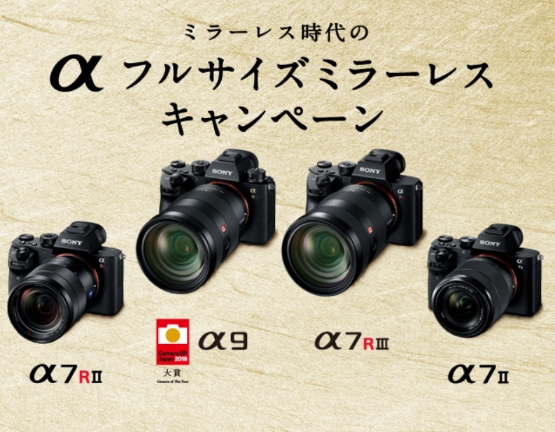 αフルサイズミラーレスキャンペーン