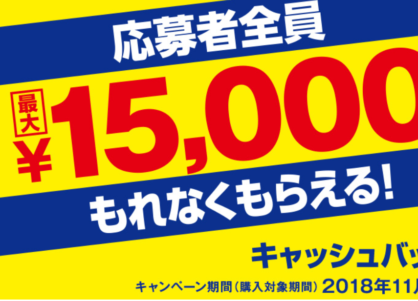 ソニービデオカメラ キャッシュバックキャンペーン 「最大15,000円」