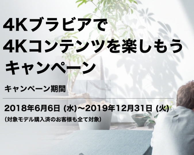 「4K BRAVIA」お得なキャンペーンたちを賢く活用しよう!