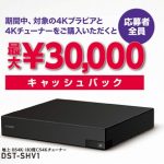 ブラビアでBS4K/CS4Kを見よう!対象の4Kブラビアと4Kチューナーをご購入で、応募者全員に最大30,000円のキャッシュバックキャンペーン。2019年3月29日まで延長!