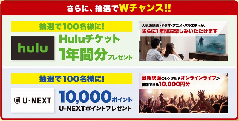 U-NEXT  10,000P分その他