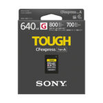 ソニーから発売されているCFexpess Type Aカード「CEA-G」シリーズに待望の大容量モデル320GB,640GBが登場。耐久性の高いタフ仕様