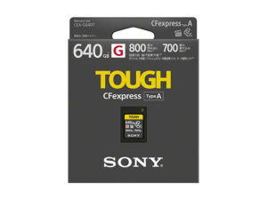 ソニーから発売されているCFexpess Type Aカード「CEA-G」シリーズに待望の大容量モデル320GB,640GBが登場。耐久性の高いタフ仕様